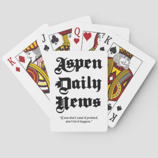 Aspen Daily News Custom Playing Cards Spielkarten