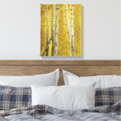 ASPEN FOREST - Aquarell, Leinwand-Druck Leinwanddruck (Insitu (Schlafzimmer))