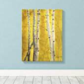 ASPEN FOREST - Aquarell, Leinwand-Druck Leinwanddruck (Insitu (Holzboden))