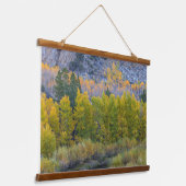 Aspen Forest im Herbst Wandteppich Mit Holzrahmen (Gewinkelt)