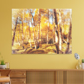 Aspen Forest in lebendigen Herbstfarben Leinwanddruck (Insitu (Wohnzimmer))