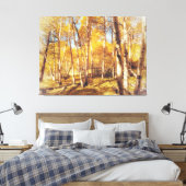 Aspen Forest in lebendigen Herbstfarben Leinwanddruck (Insitu (Schlafzimmer))