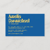 Aspen Gold und Princess Blue Geek Technology Busin Visitenkarte (Vorderseite)