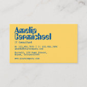 Aspen Gold und Princess Blue Geek Technology Visitenkarte (Vorderseite)