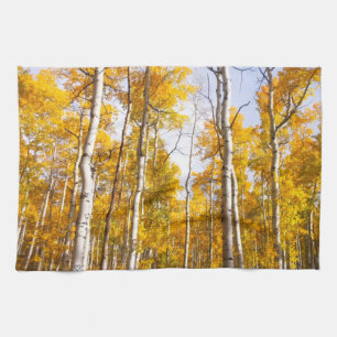 Aspen Groove Yellow Herbstlaube Geschirrtuch