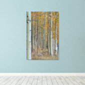 Aspen Grove im Herbst Leinwanddruck (Insitu (Holzboden))