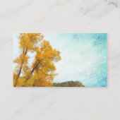 Aspen Herbstlandschaft Visitenkarte (Rückseite)