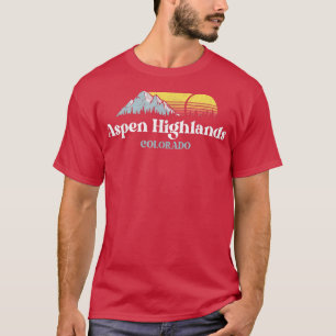 Aspen Highlands, COLORADO, Skisnowboardwandern T-Shirt