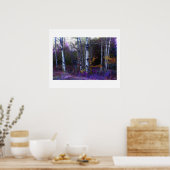 Aspen in Lila und blau Poster (Küche)