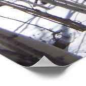 Aspen in Snow Poster (Ecke)