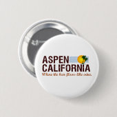 Aspen Kalifornien Button (Vorne & Hinten)