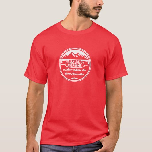Aspen, Kalifornien T-Shirt (Vorderseite)