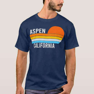 Aspen Kalifornien Vintage Sonnenuntergang T-Shirt