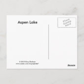 Aspen Lake Postkarte (Rückseite)
