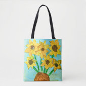 Aspen & Laura's VanGogh inspiriert Sonnenblumen Ta Tasche (Vorderseite)