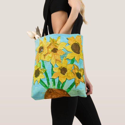 Aspen & Laura's VanGogh inspiriert Sonnenblumen Ta Tasche (Von Nahem)