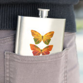 Aspen Leaf Butterflies Flachmann (Beispiel)