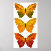 Aspen Leaf Butterflies Poster (Vorne)