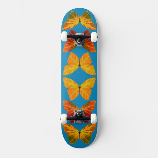 Aspen Leaf Butterflies Skateboard (Vorderseite)