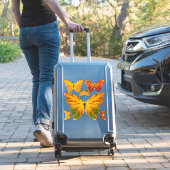 Aspen Leaf Butterfly 1 Aufkleber (Koffer Insitu)