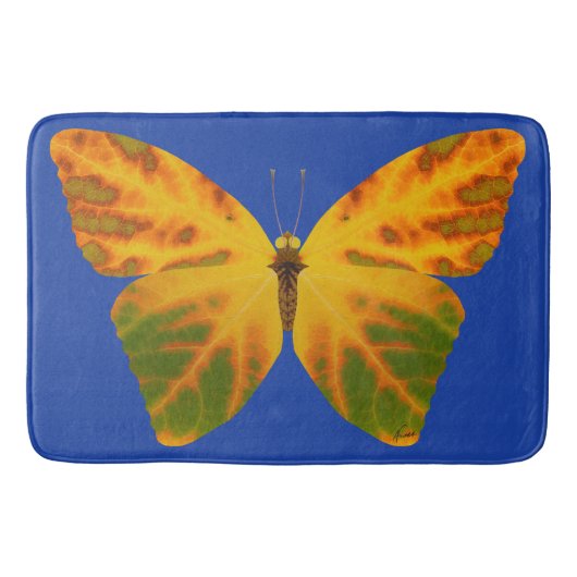 Aspen Leaf Butterfly 1 Badematte (Vorderseite)