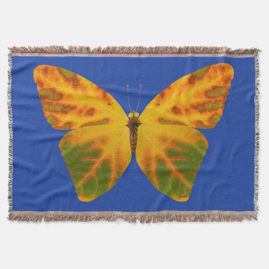 Aspen Leaf Butterfly 1 Decke (Vorderseite)
