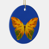 Aspen Leaf Butterfly 1 Keramik Ornament (Rechts)