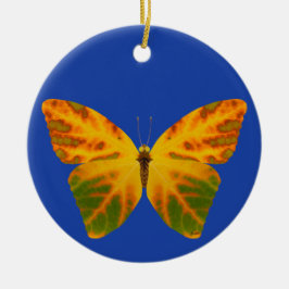 Aspen Leaf Butterfly 1 Keramik Ornament