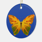 Aspen Leaf Butterfly 1 Keramik Ornament (Links)