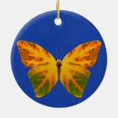 Aspen Leaf Butterfly 1 Keramik Ornament (Hinten)