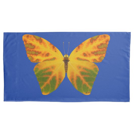 Aspen Leaf Butterfly 1 Kissenbezug (Vorderseite-Links)