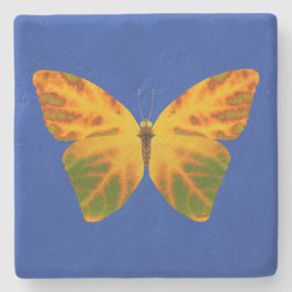 Aspen Leaf Butterfly 1 Steinuntersetzer