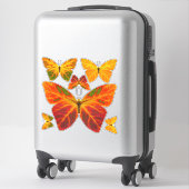 Aspen Leaf Butterfly 2 Aufkleber (Koffer)