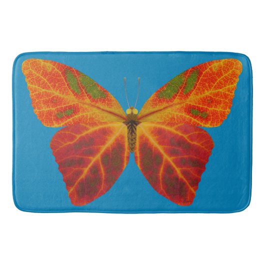 Aspen Leaf Butterfly 2 Badematte (Vorderseite)