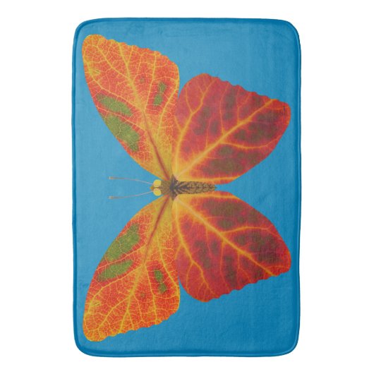 Aspen Leaf Butterfly 2 Badematte (Vorderseite Vertikal)