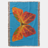 Aspen Leaf Butterfly 2 Decke (Vorderseite Vertikal)