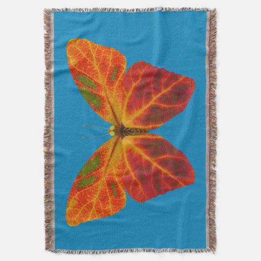 Aspen Leaf Butterfly 2 Decke (Vorderseite Vertikal)