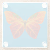 Aspen Leaf Butterfly 2 Glasuntersetzer (Rückseite)
