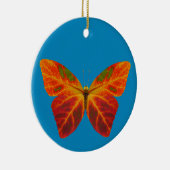 Aspen Leaf Butterfly 2 Keramik Ornament (Rechts)