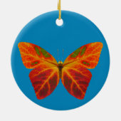 Aspen Leaf Butterfly 2 Keramik Ornament (Hinten)