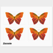 Aspen Leaf Butterfly 2 Rechteckiger Aufkleber (Blatt)
