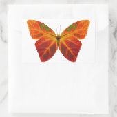 Aspen Leaf Butterfly 2 Rechteckiger Aufkleber (Tasche)