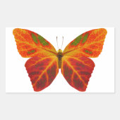 Aspen Leaf Butterfly 2 Rechteckiger Aufkleber (Vorderseite)