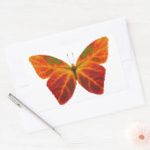Aspen Leaf Butterfly 2 Rechteckiger Aufkleber (Umschlag)