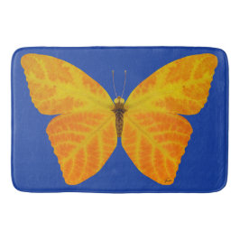 Aspen Leaf Butterfly 3 Badematte