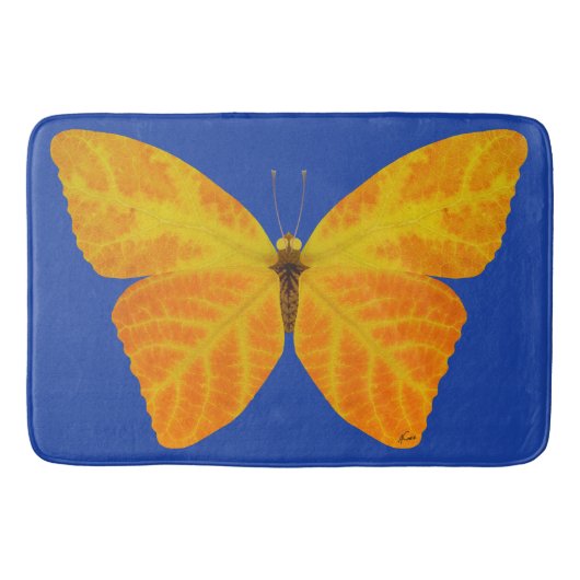 Aspen Leaf Butterfly 3 Badematte (Vorderseite)