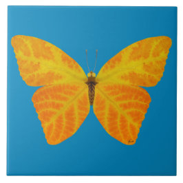 Aspen Leaf Butterfly 3 Fliese