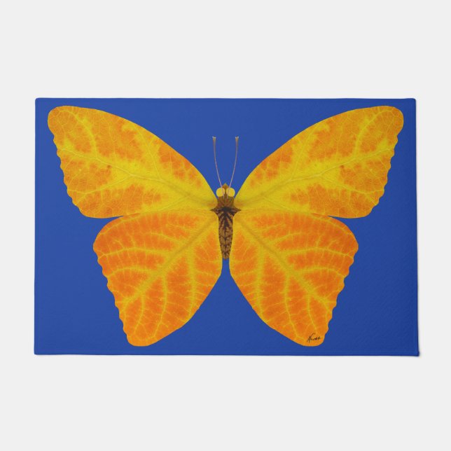 Aspen Leaf Butterfly 3 Fußmatte (Vorderseite)