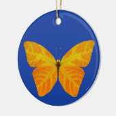 Aspen Leaf Butterfly 3 Keramik Ornament (Links)