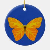 Aspen Leaf Butterfly 3 Keramik Ornament (Hinten)